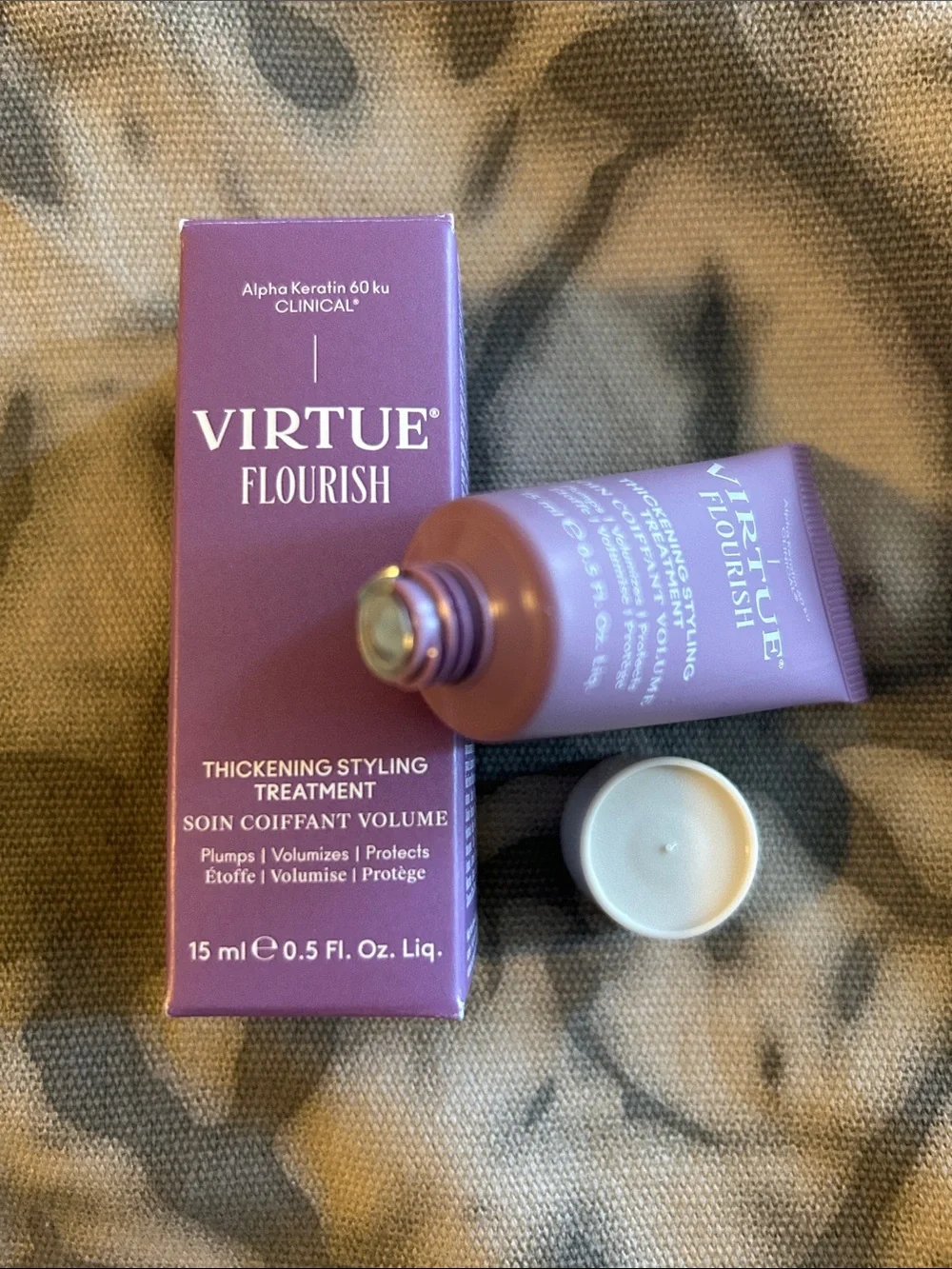 Virtue🎀1-Mini Flourish Thickening Styling Treatment 15ml / Made in USA / Sealed